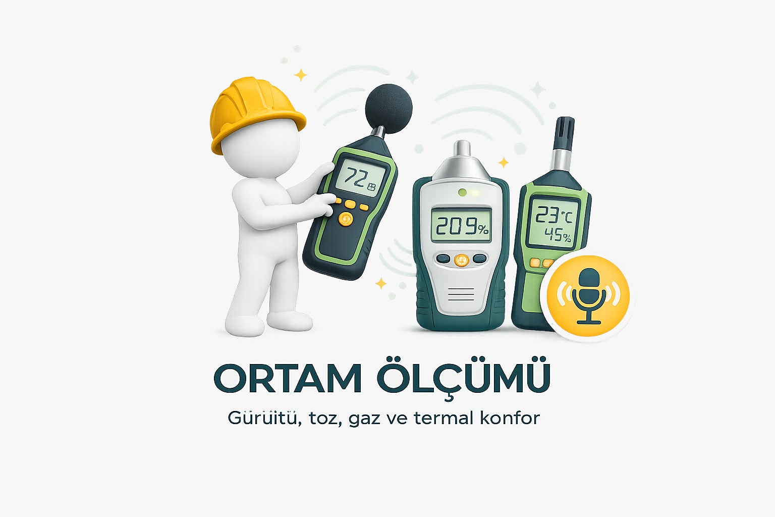 Ortam Ölçümü — gürültü, toz, gaz ve termal konfor